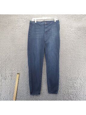 Fashion Nova Jeans Womens Size 15/32 Blue Mid-Rise Skinny Stretch Denim Casual S